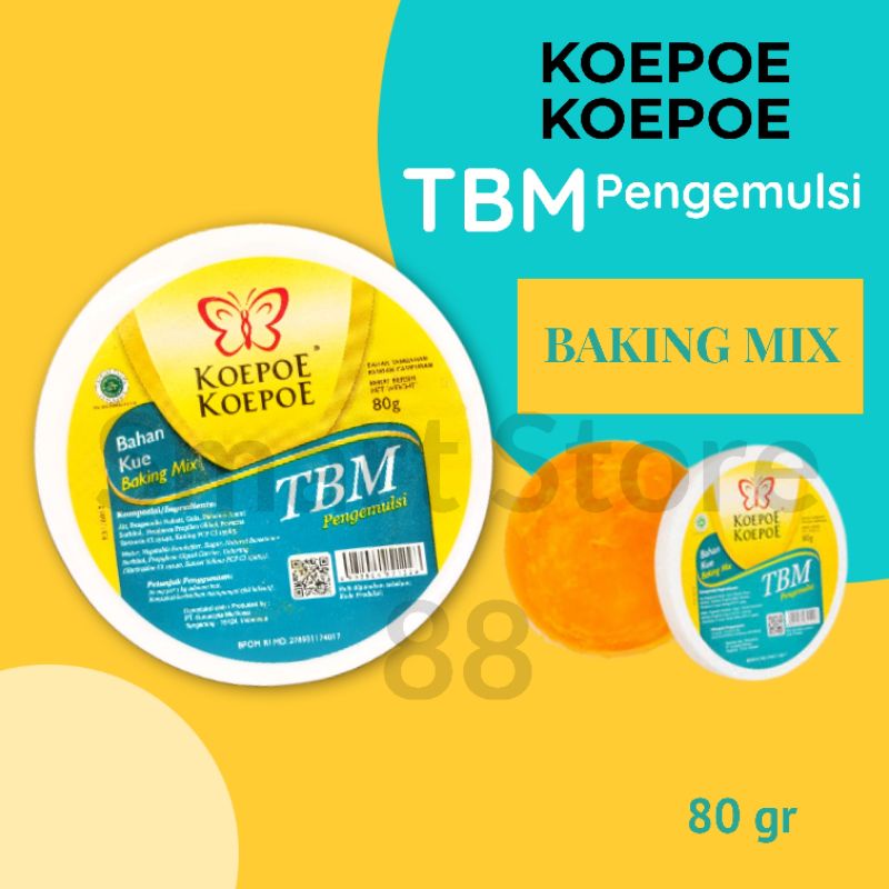 

TBM KOEPOE KOEPOE TBM 80GR BAKING MIX BAHAN KUE TBM