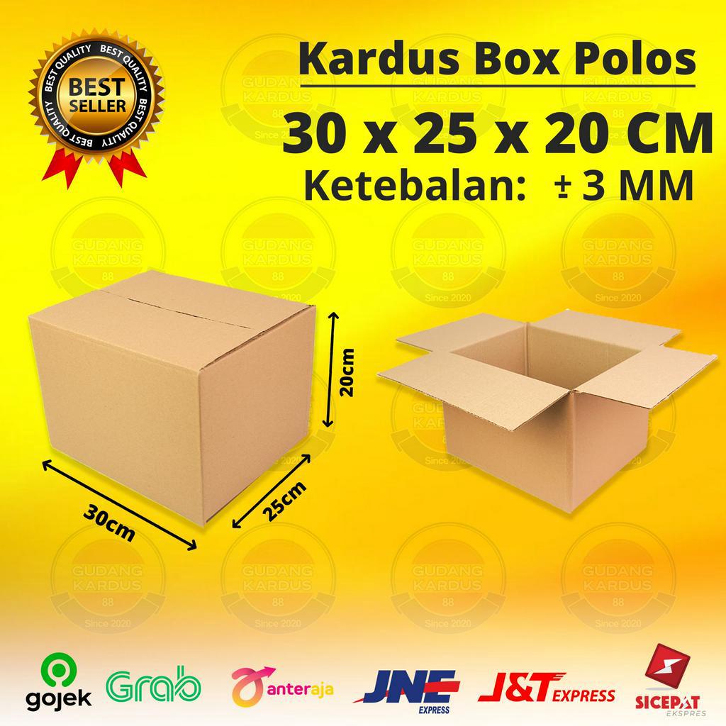 Jual Kardus Karton Box 30x25x20 CM Kotak Dus Packing Polos Indonesia