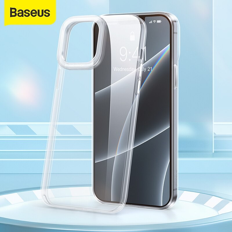 IPHONE 13 /PRO/PROMAX BASEUS SIMPLE TRANSPARANT CASE PROTECTIVE CASE