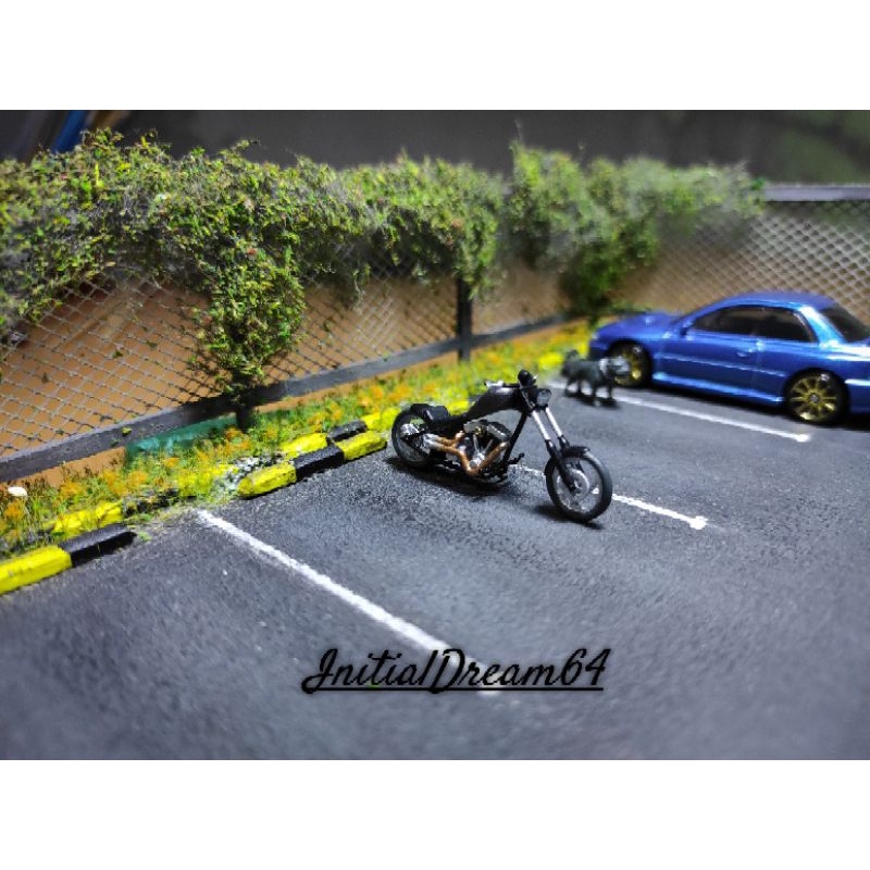 Miniatur Motor Custom Chopper Skala 64