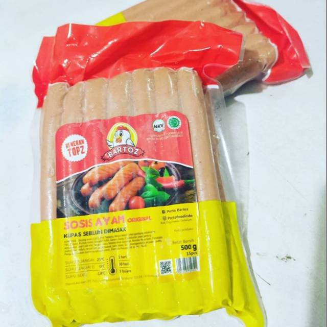 

Sosis ayam bartoz isi 15 pcs