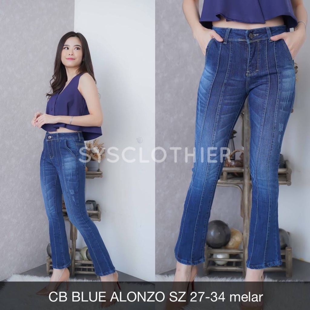 CELANA JEANS WANITA CB BLUE ALONZO-SYS CLOTHIER