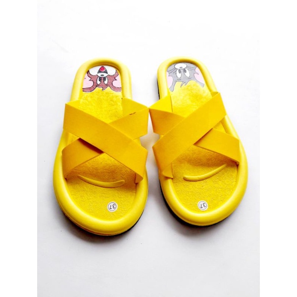 new Sandal Selop Silang Terbaru Arkn023