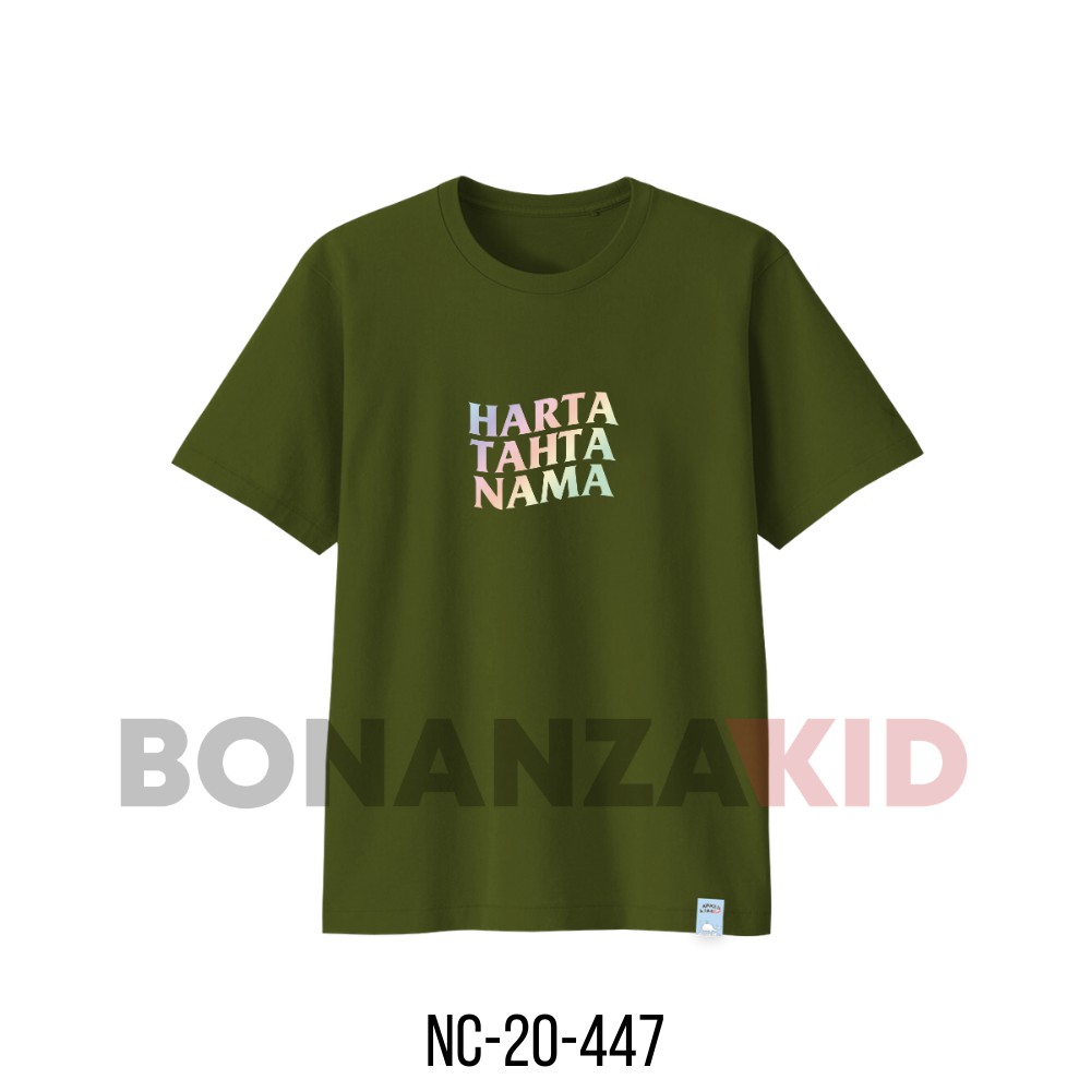 Kaos HARTA TAHTA Anak dan Dewasa Bahan Katun Combed 30s Gratis Sablon Nama