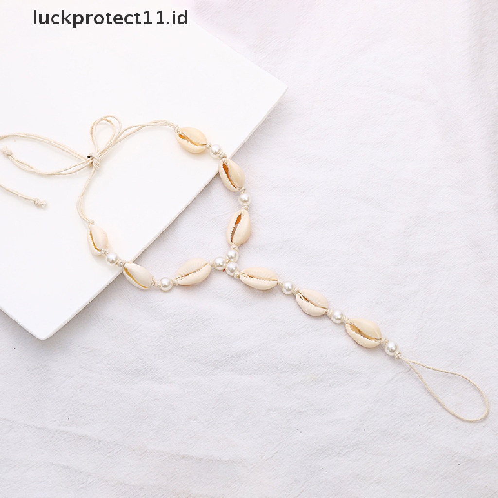 (Luckprotect11) Kacamata Pelindung Untuk Pria / WanitaId Gelang Kaki Wanita Model Kerang Mutiara Untuk Pantai