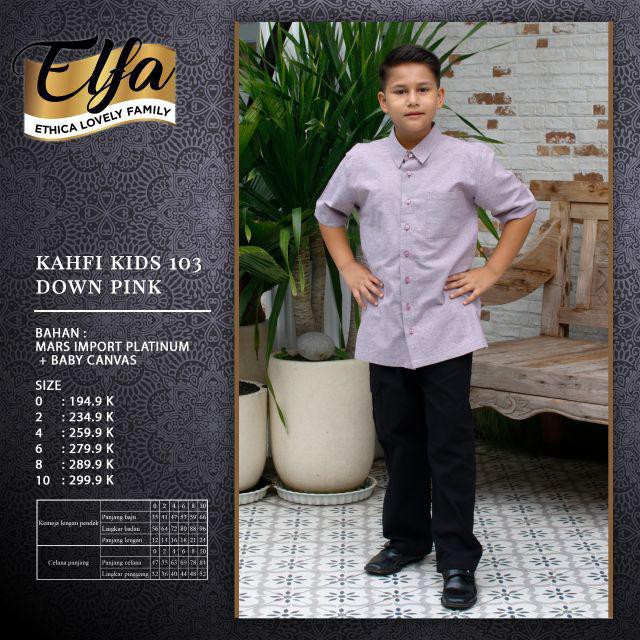 SARIMBIT ETHICA ELFA 161 DOWN PINK / KOKO ANAK KAHFI KIDS 103 / KOKO MUSLIM ANAK ETHICA
