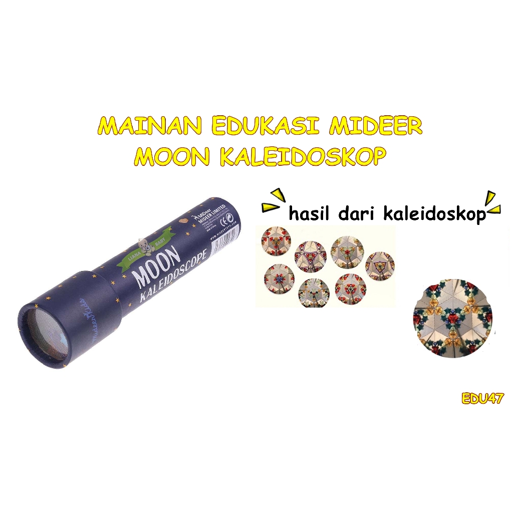 EDU47 MAINAN TELESKOP ANAK MIDEER MOON KALEIDOSKOP