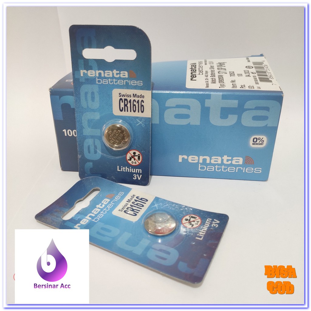 BATTERY BATERAI BATRE RENATA CR1616 ORIGINAL