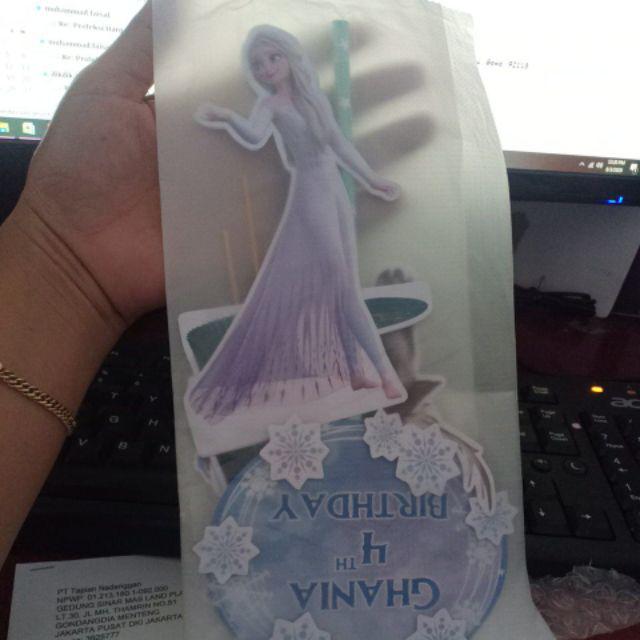 Topper Birthday Cake Frozen / Frozen 2