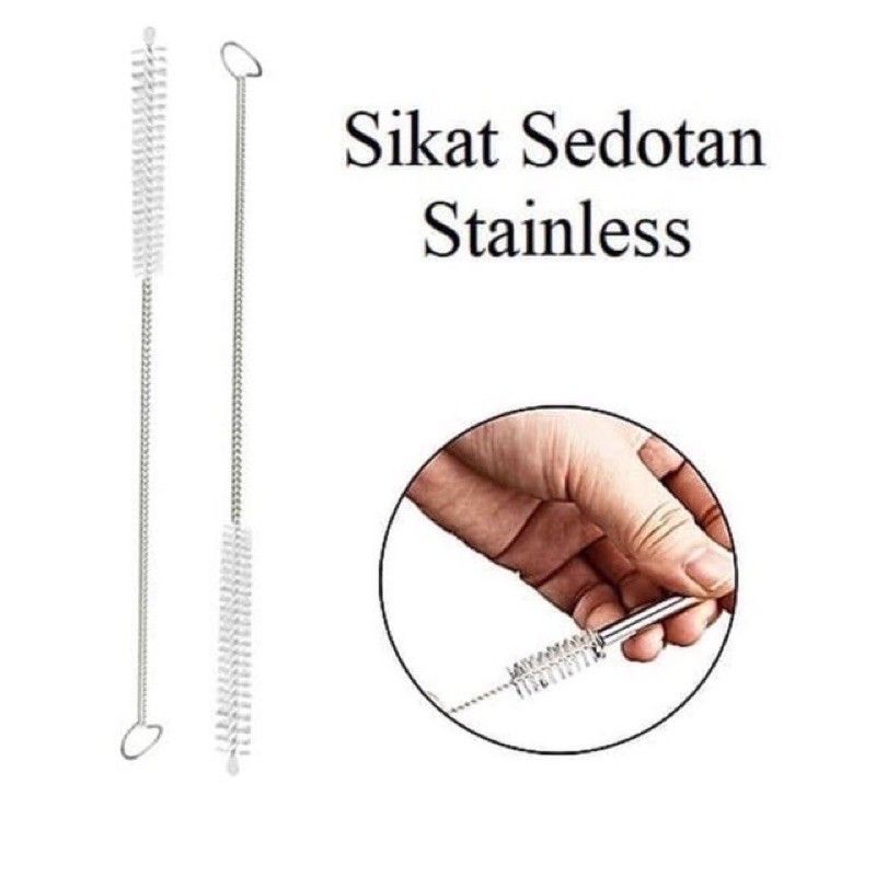 Sikat pembersih sedotan stainless kawat