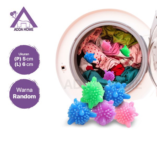 Adda Home - Magic Laundry Ball Anti Winding Clean Ball Bola Mesin Cuci - Warna Random