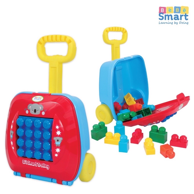 Bebe Smart Trolley Mainan Bayi Trolly Puzzle Walker Edukasi Sensorik Kreatifitas