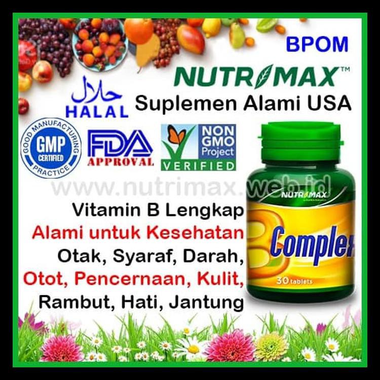 Jual Nutrimax B Complex/Kompleks Vitamin Untuk Kesehatan Saraf/Syaraf ...