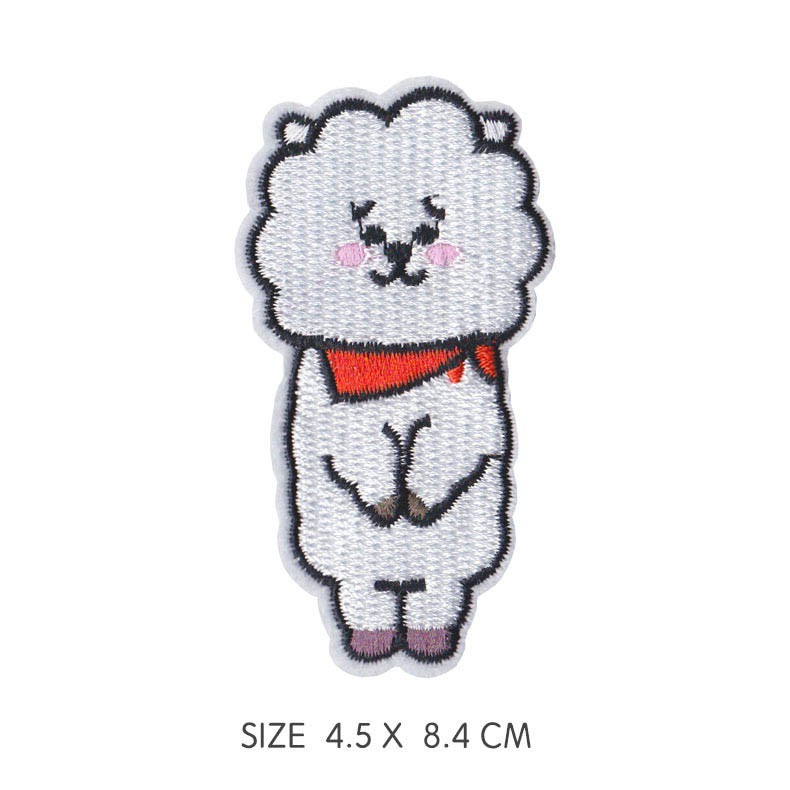 【CT】KPOP BTS bt21 Patch Bordir Kain untuk Aplikasi Pakaian #KP 49