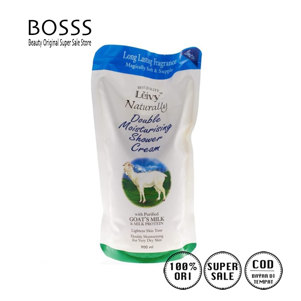 Leivy Shower Cream Goat Milk Refill 900ml