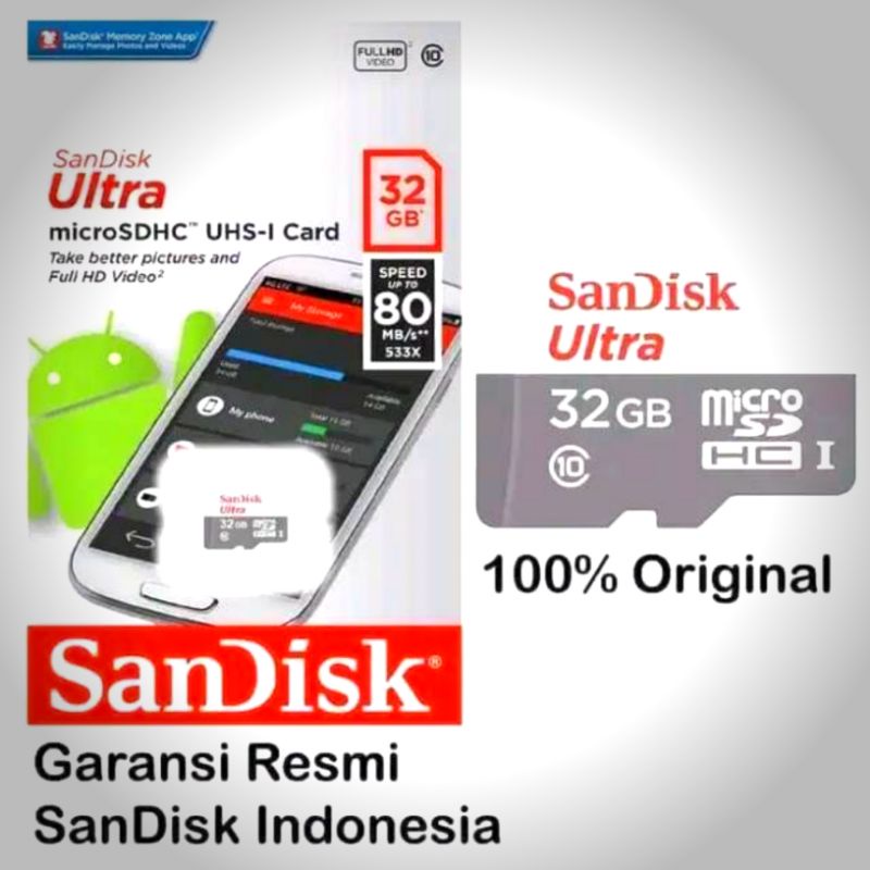 Kartu Memory Sandisk 64gb 32gb 16gb memory card class10 Sandisk