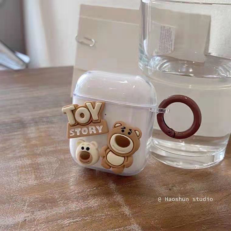 Soft case airpods 3 1 2 Pro 3 Pro 2 Motif Kartun lotso bear