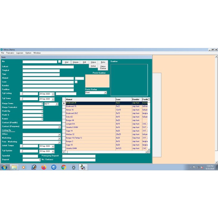 Software Input Data Rumah