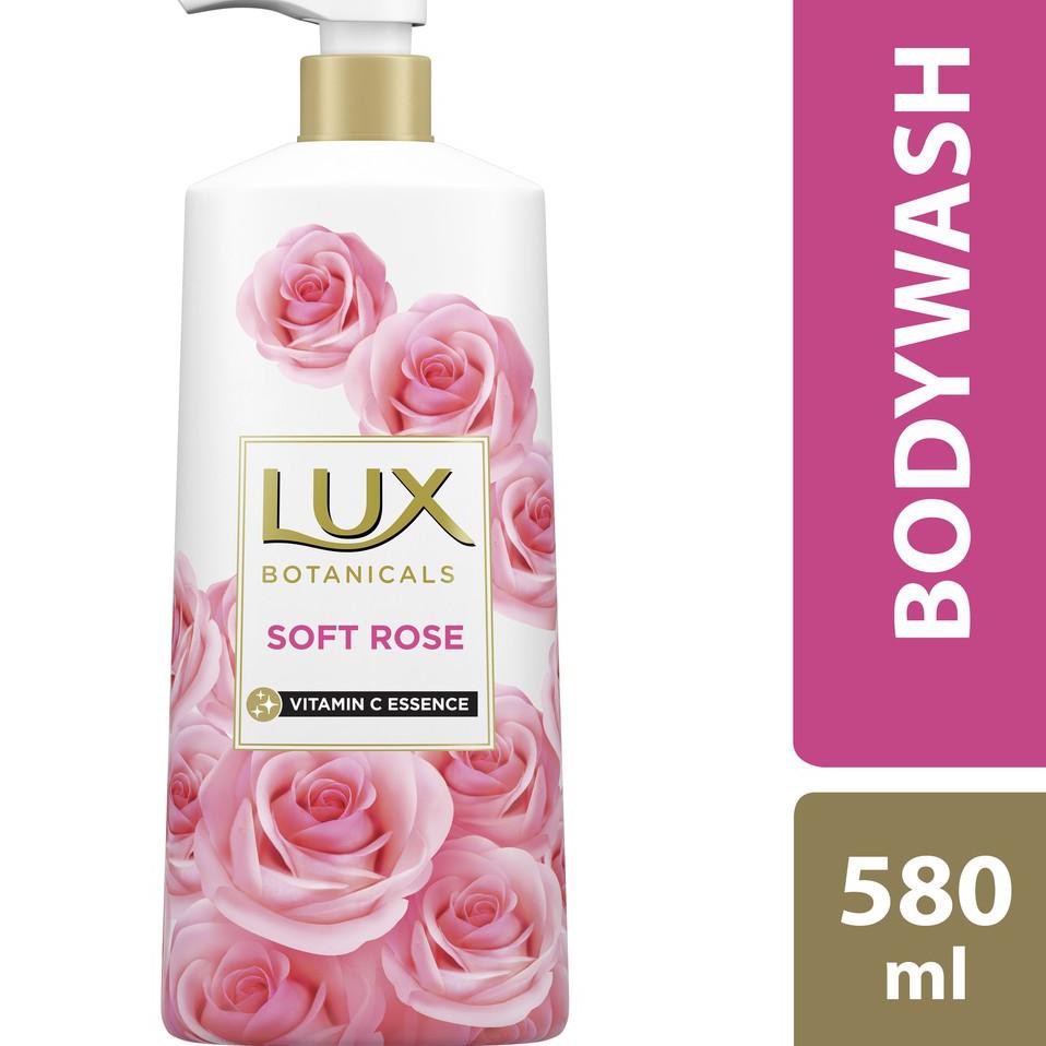 >917 Lux Body Wash Sabun Mandi Cair Pump Soft Rose 580Ml ☥