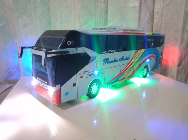 Miniatur bus RC remot control cas Rosalia indah HD prime