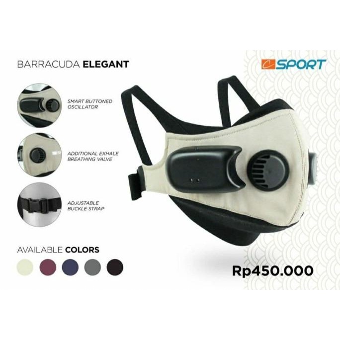 Masker Elektrik Barracuda Elegant Masker Earloop Hijab