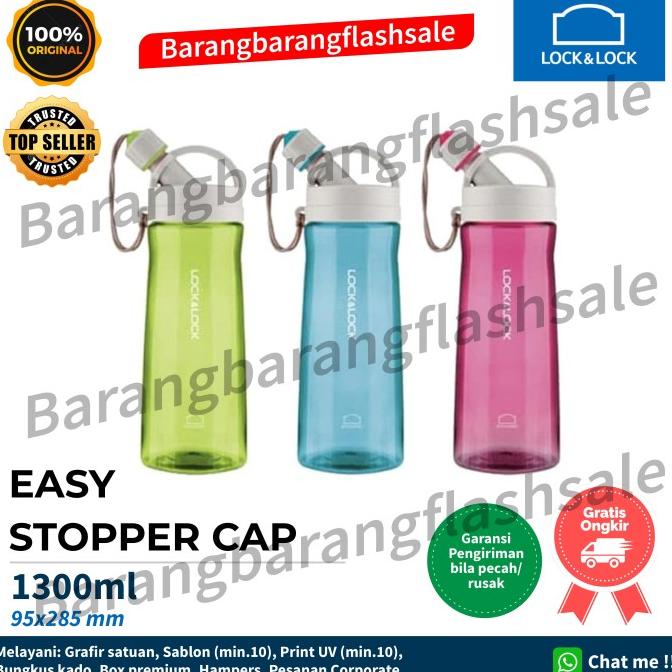 lock n lock easy stopper cap 1300 ml botol minum 1300ml 1.3 1.3L