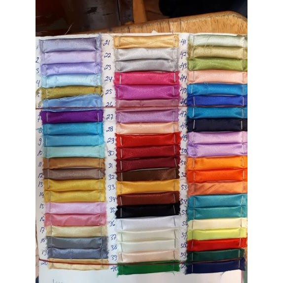 Kain Satin Silk/Bahan Satin Polos