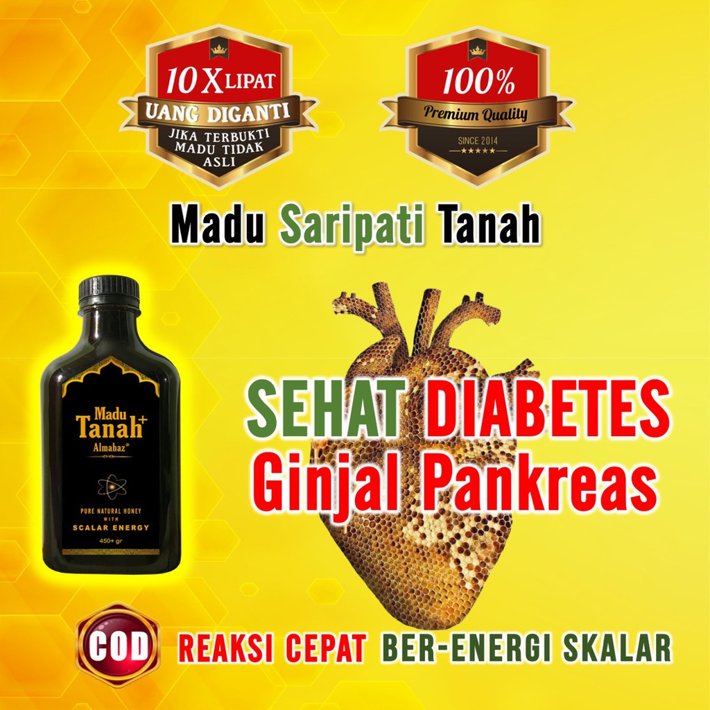 Madu Hitam Pahit Almahaz Madu Tanah Madu Herbal Sehat Diabetes Ginjal Pankreas Reaksi Cepat