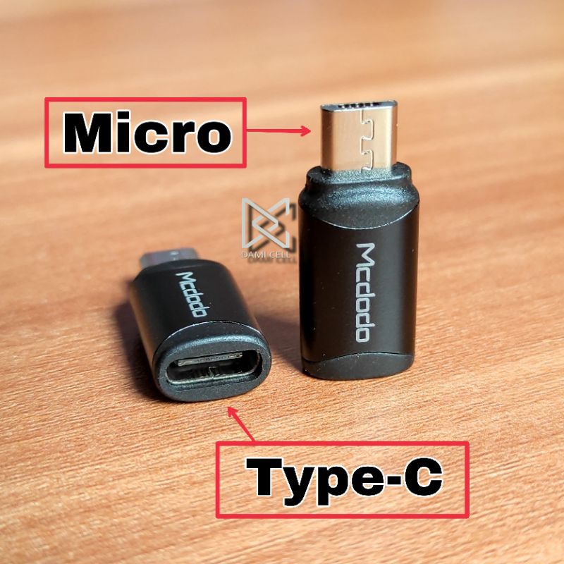 MCDODO OT-7690 Converter Connector ( Type-C To Micro ) 3A Penyambung kabel data