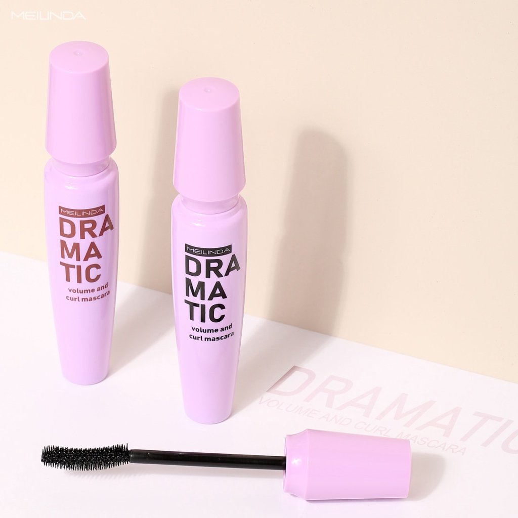 Meilinda Dramatic Volume And Curl Mascara | Maskara Meilinda 2 warna Tahan Lama Memanjangkan Bulu Mata