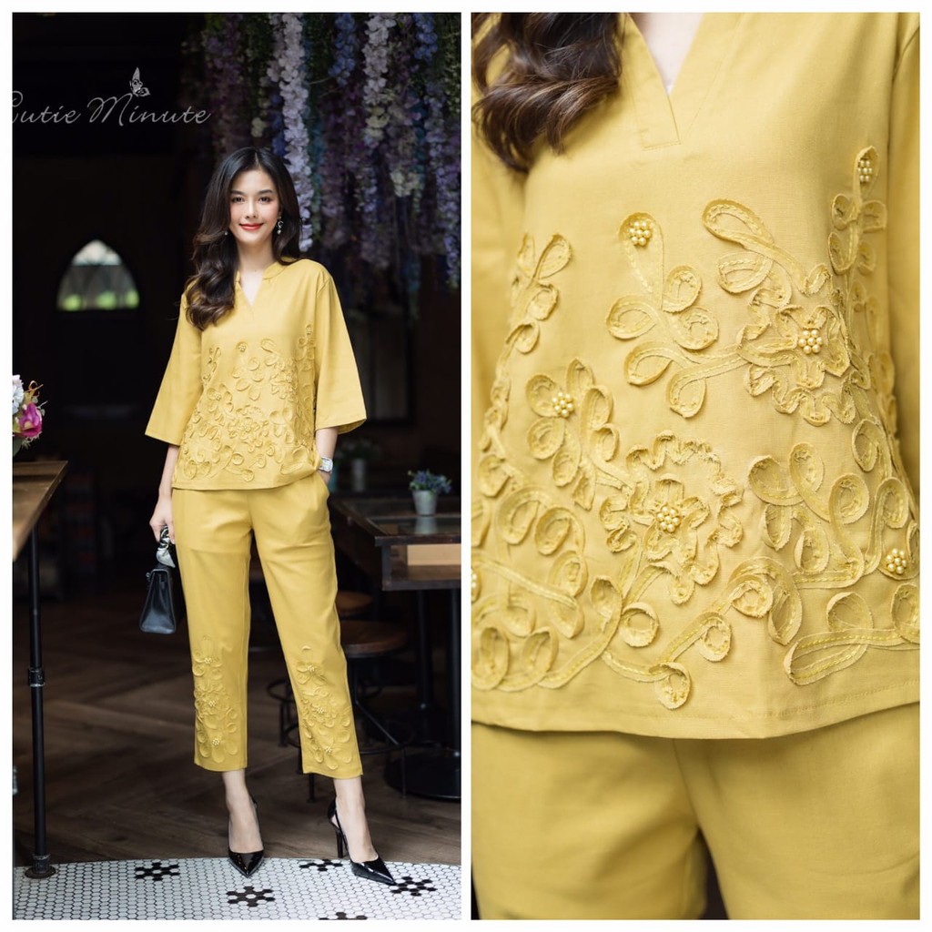 Setelan Cutie Minute Bangkok Kuning