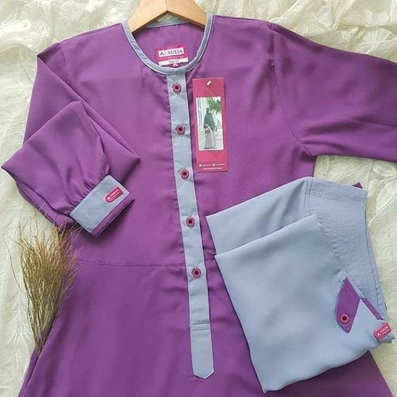 GAMIS AULIA FASHION NEW GHAISANI VIVID PURPLE