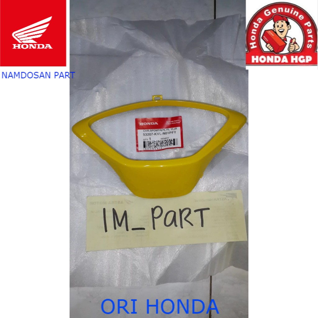 Ahm 53207-KVL-N01PFY List Cover Spedometer Supra X 125 Kuning