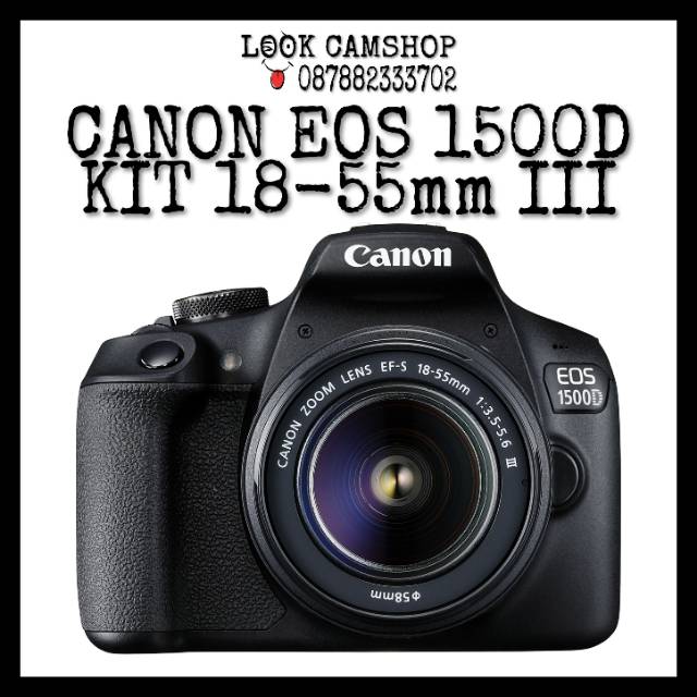 KAMERA DSLR CANON EOS 1500D 1500 D KIT 18-55mm III