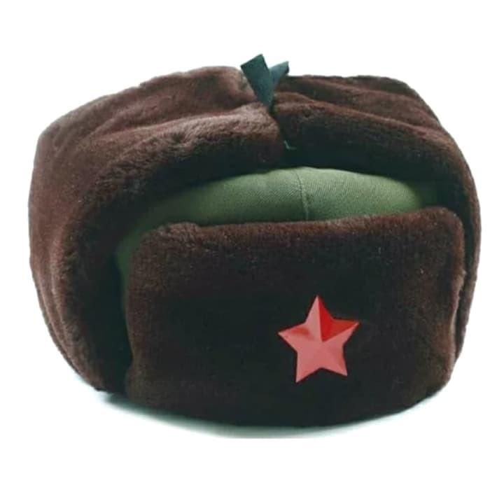 Hat Yo Ushanka Militer Bintang Merah