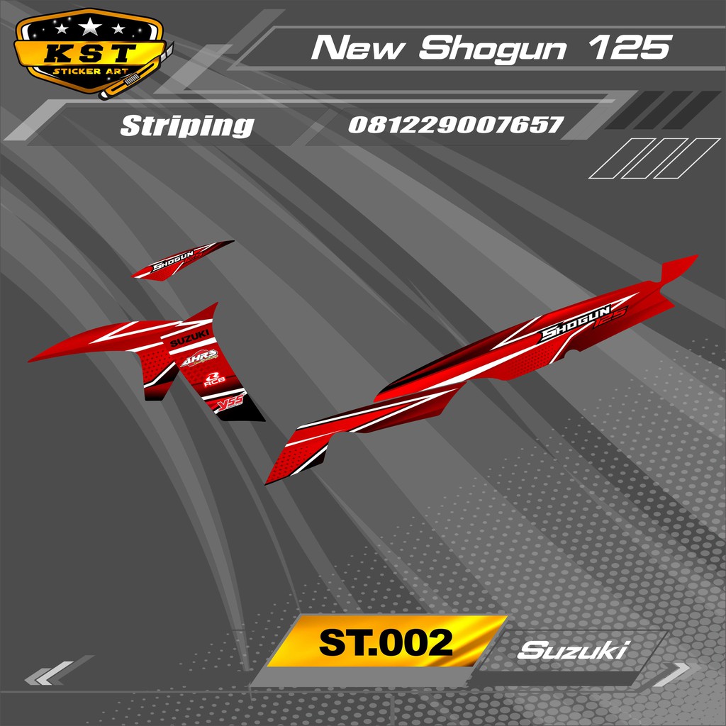 Striping Shogun 125 New- Striping Shogun New 125 . ST 002