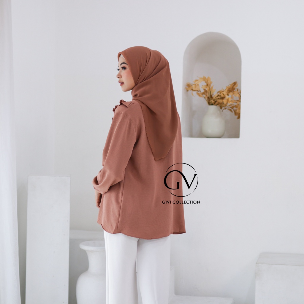 Marsha blouse  crinkle | atasan wanita | baju wanita terbaru