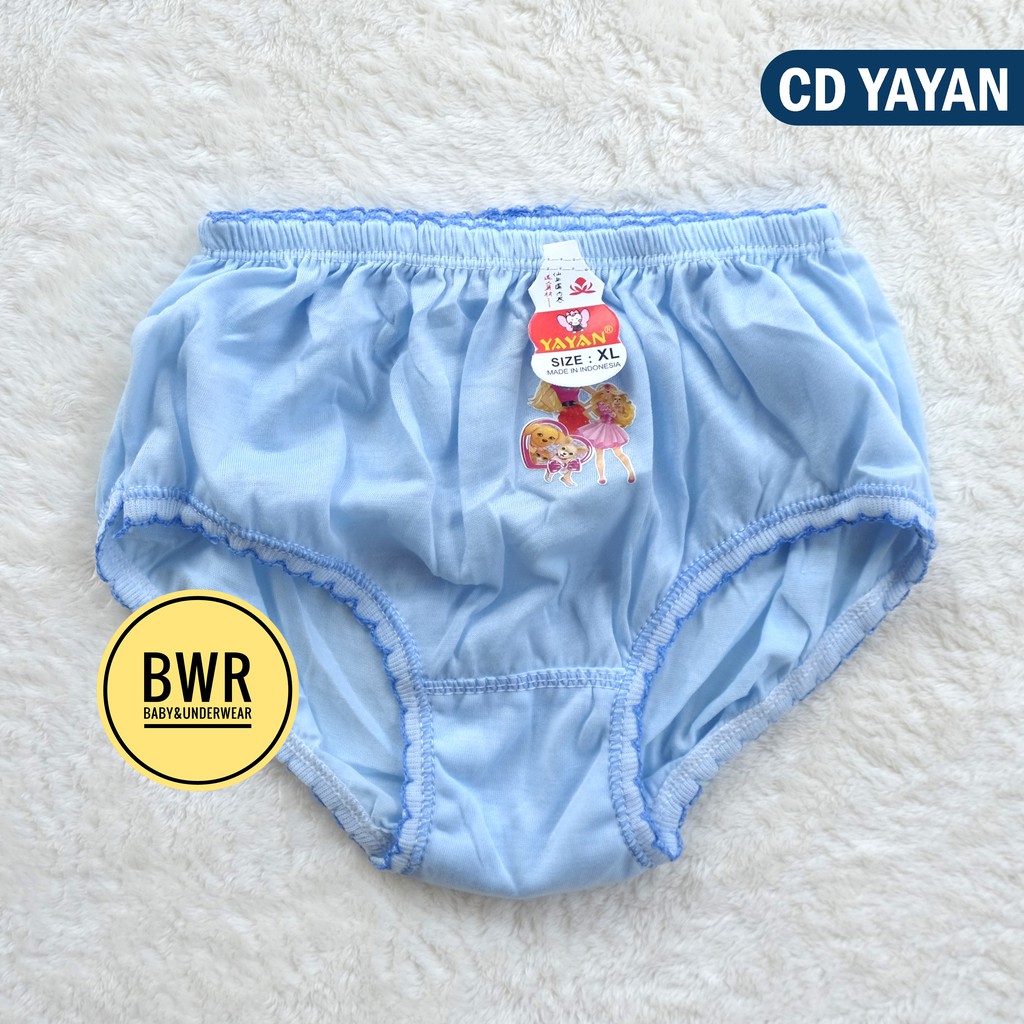 [ 6pc ] CD Yayan Warna | Celana Dalam Anak Perempuan - Bwr