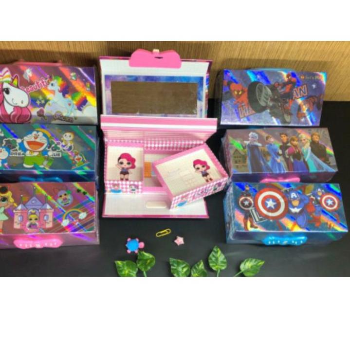 

Diskon✺➽ kotak pensil KODE 3 TINGKAT metalik 3dimensi/pencil case password/kotak pin Q62 ⋆