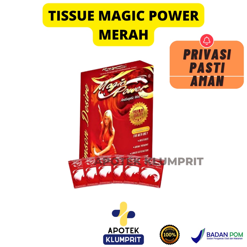 Jual Tissue Magic Tisu Magic Magic Power Magicpower Sachet Merah Man Tahan Lama