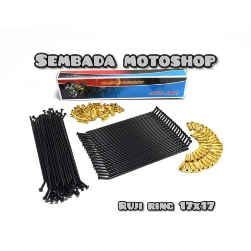 Ruji jari jari KLX 150 BF DT CRF 150 WR 155 Ring 17-17 Jari jari supermoto klx crf wr Ruji ring 17