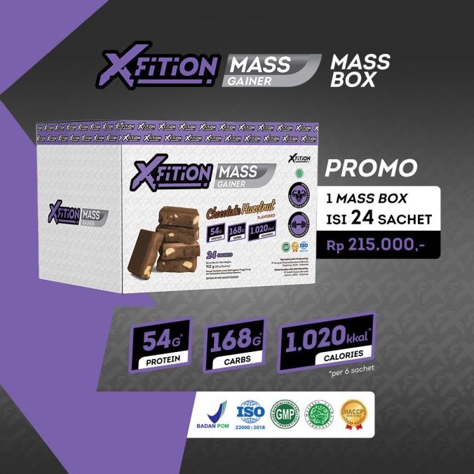 XFition Mass Gainer 2 lbs susu fitness BPOM Halal Weight Gain Protein
