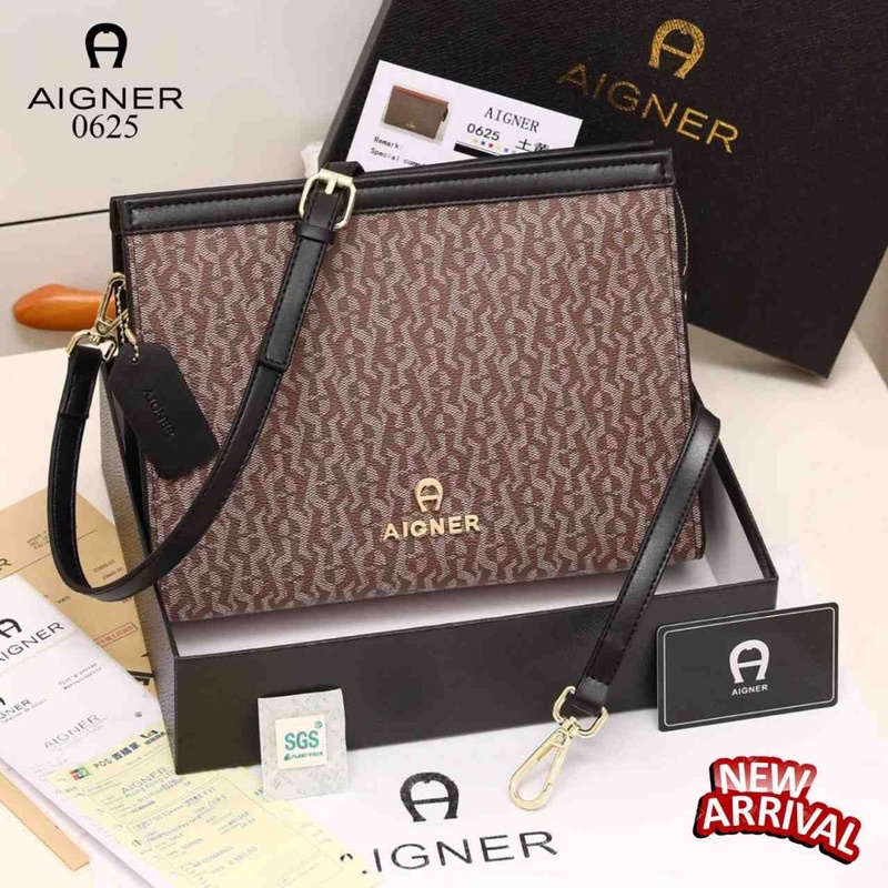 Tas Aigner Roma Splendor Pochette Voyage Hand Bag 0625 Semi Ori