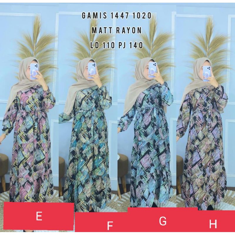 Gamis Rayon motif / home dress rayon motif