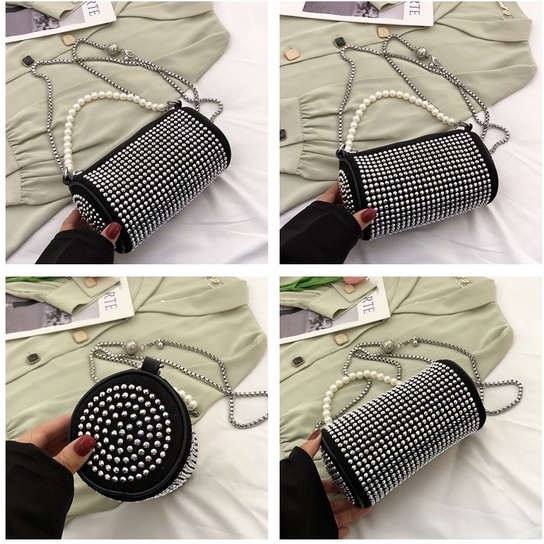 ( 2PC 1KG ) GTBI998879356 New Arrival  Tas Selempang Wanita Import  Premium Terbaru+MUTIARA