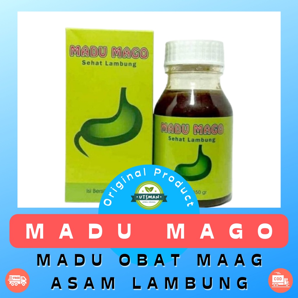 OBAT MAAG HERBAL ATASI SAKIT MAAG GANGGUAN LAMBUNG - MADU MAGO 350GR AL MABRUROH ORIGINAL