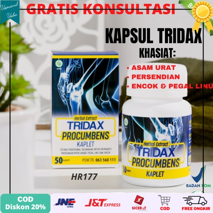 

❤COD❤ Kaplet Tridax Procumbens Untuk Asam Urat Pegal Linu dan Encok BPOM