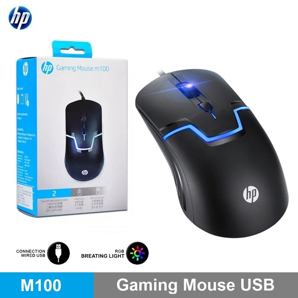 Mouse Gaming HP m100 Optical USB