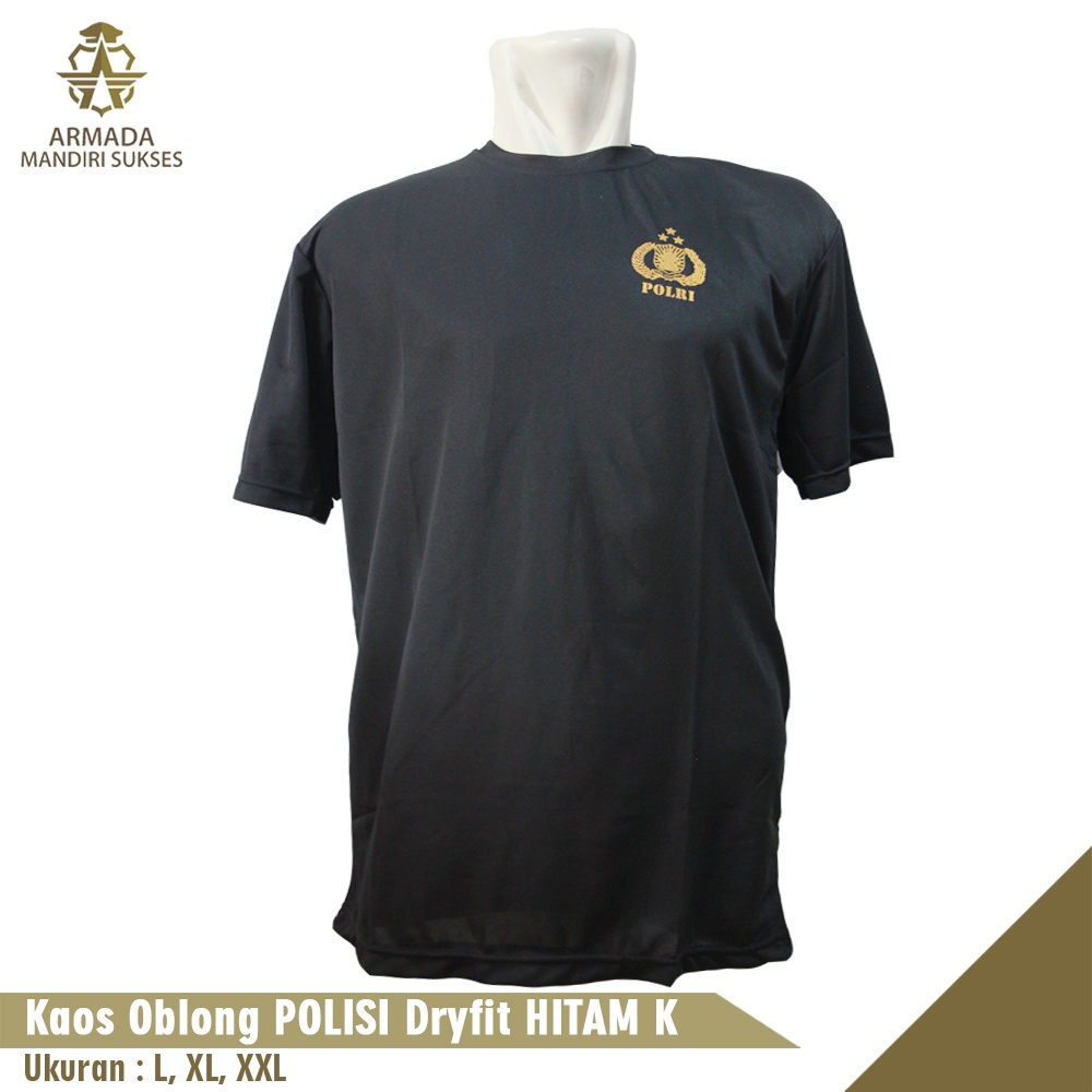 Kaos Polisi Dri-fit Logo - Kaos Dri-fit Polisi Logo