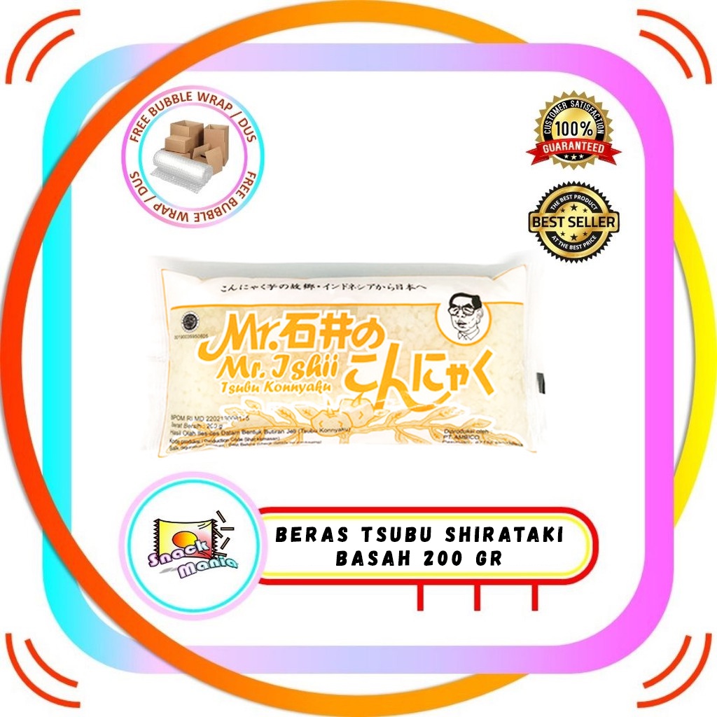 

Beras Tsubu Shirataki Basah Koonyaku Rice 200 gr Diet Keto